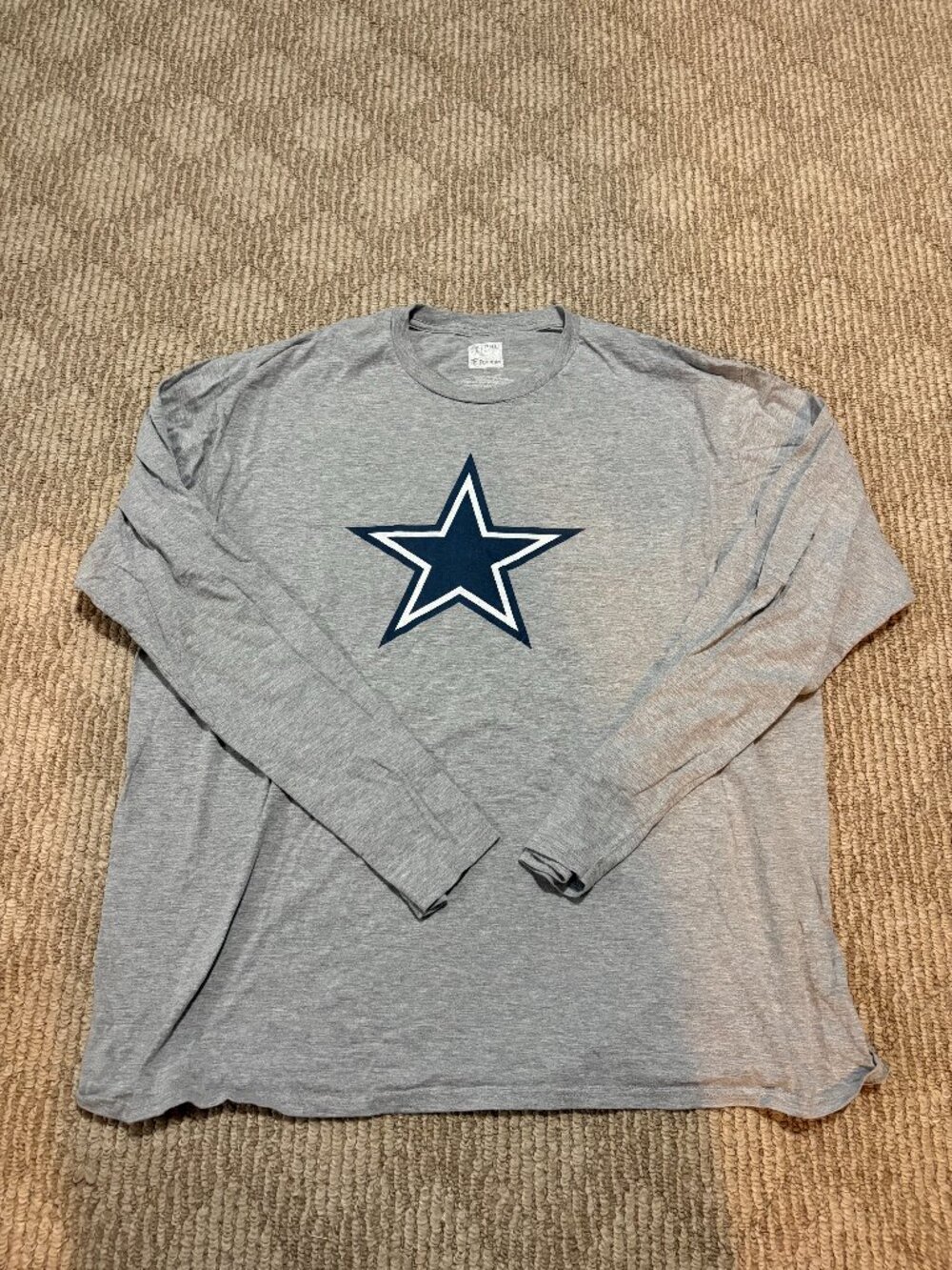 Dallas Cowboys Shirt Mens Small Tee Gray Blue Eddie Lacy NFL Football Fanatics